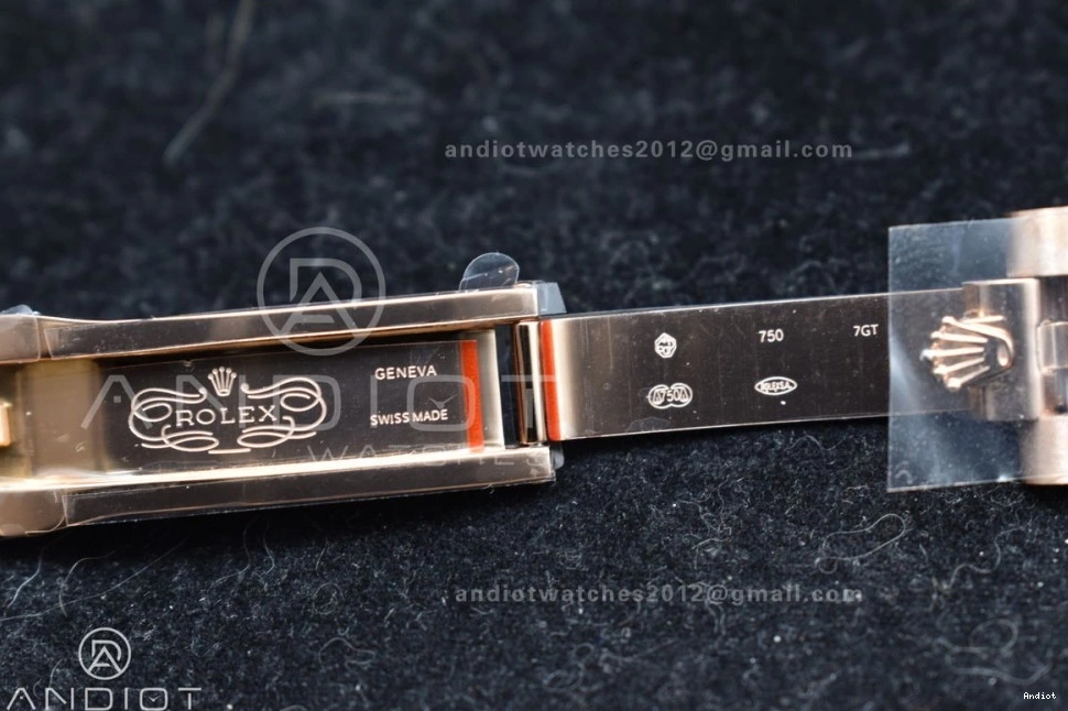 RG DayDate Crystal Bracelet 904L 40 706 Practical Steel President GMF A Meteorite On Markers Dial 0705
